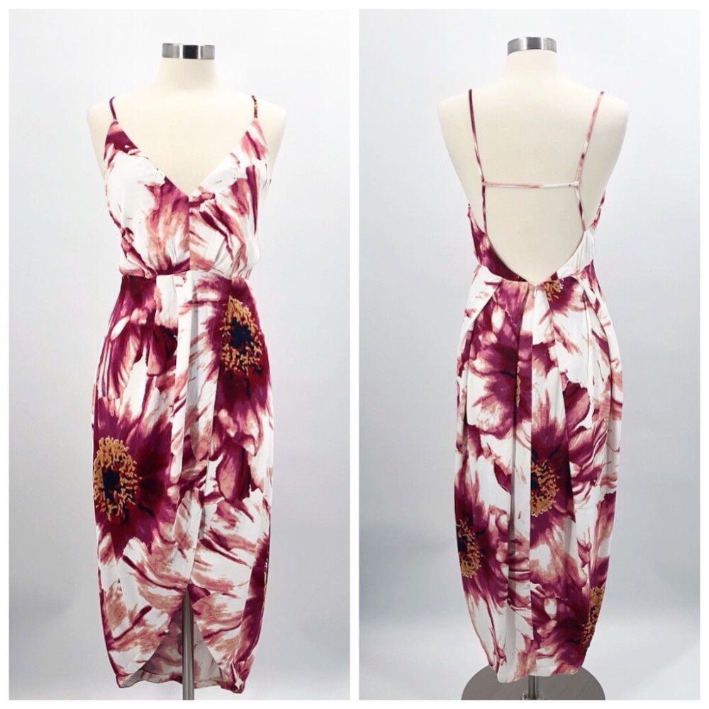Free People Floral Printed Tulip Skirted Maxi Dress